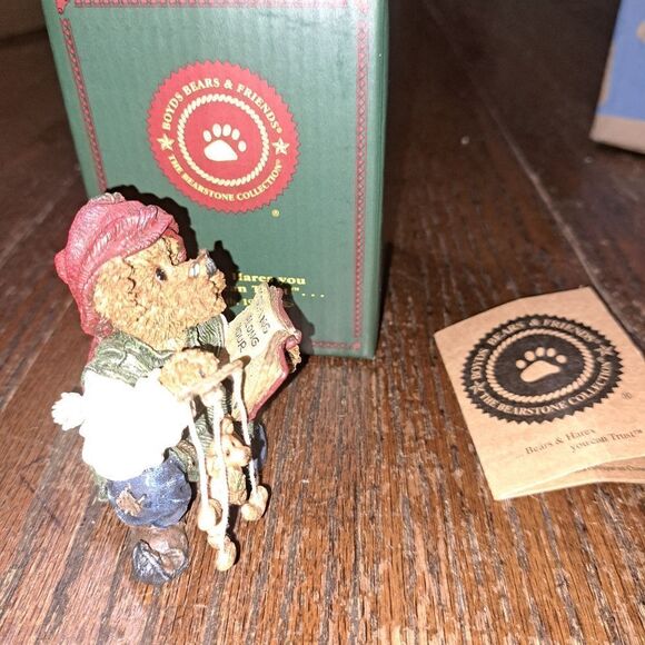 Vintage 2002 Boyds Bears Isaac Chisely and Woody Making Friends Figurine - Picture 2 of 7